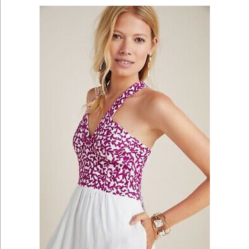 Anthropologie Manuela embroidered midi dress - Picture 3 of 9